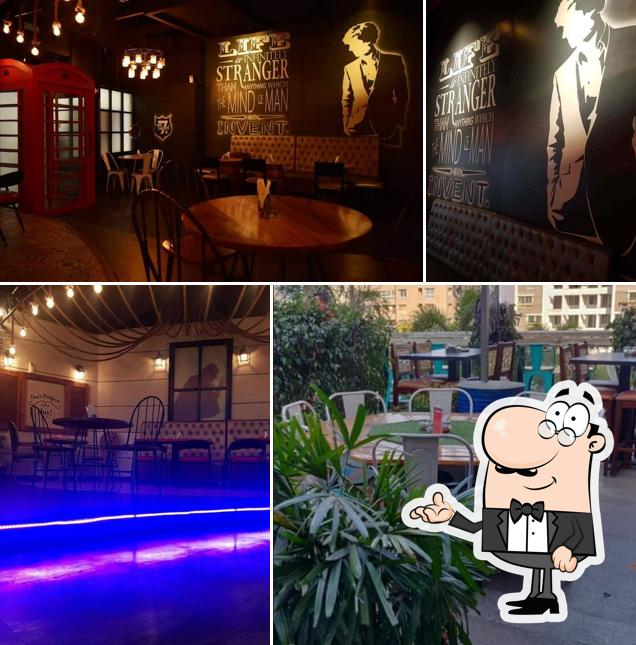 Take a seat at one of the tables at Pendulum Lounge and Bar Bank