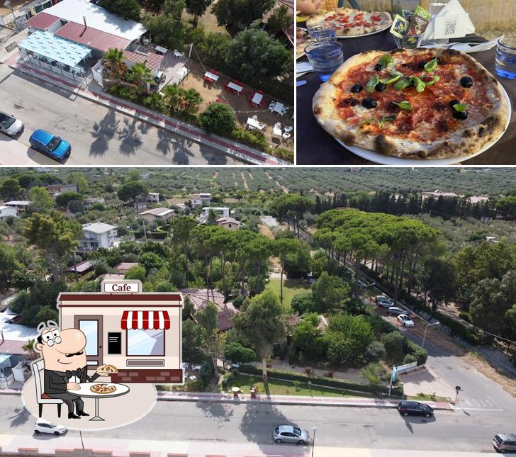 Questa è la foto che raffigura la esterno e pizza di Jonium - bar - pizzeria - ristorante - griglieria