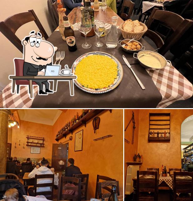 Gli interni di Taberna San Tomaso