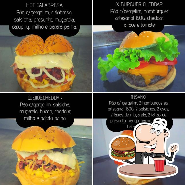 Os hambúrgueres do SKINA DO HOT DOG irão satisfazer diferentes gostos