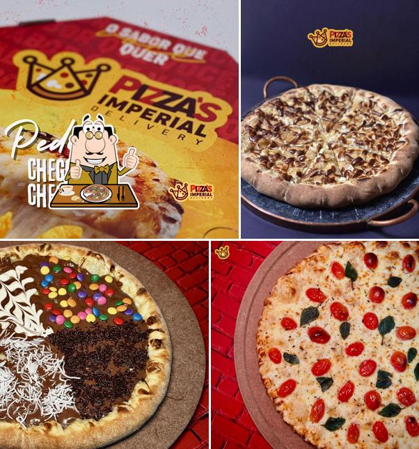 Escolha pizza no Pizzaria Imperial Rio Verde Delivery