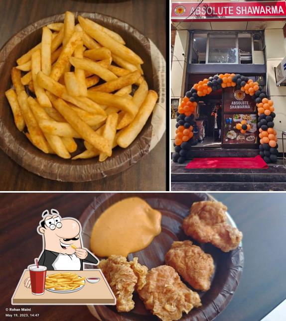 French fries at Absolute Shawarma