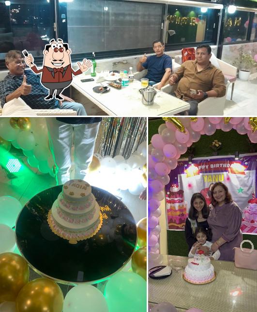 The restaurant's food and beverage