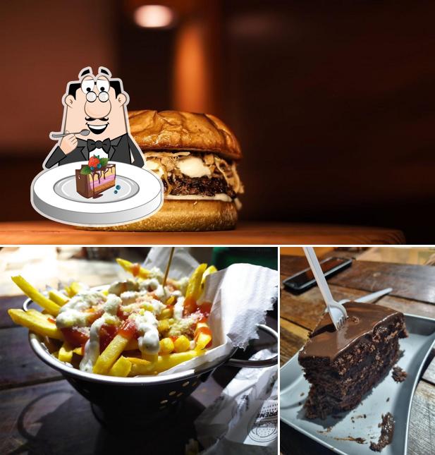 Bolo de chocolate em Supreme Hamburgueria