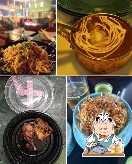 Grilled salmon at Up & Up