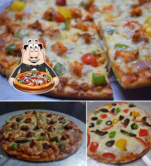 Pick different types of pizza