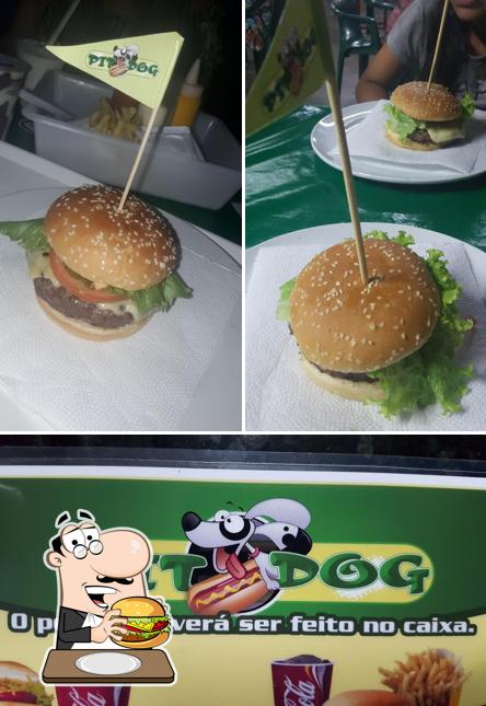 Peça um hambúrguer no Pit Dog-Espetinho