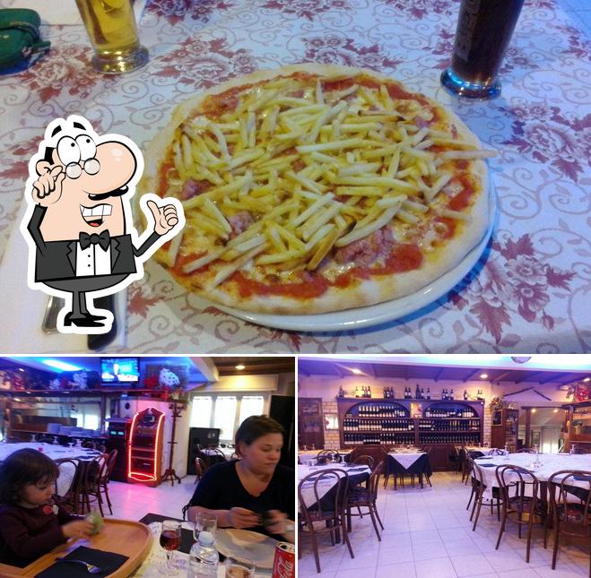 Tra le diverse cose da La Forchetta d'Oro si possono trovare la interni e pizza