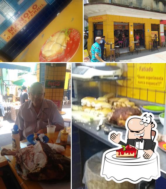Manolo - O Rei do Pernil oferece uma gama de pratos doces