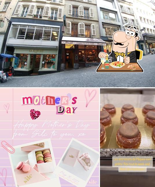 Laduree Lausanne Bourg si caratterizza per la cibo e esterno