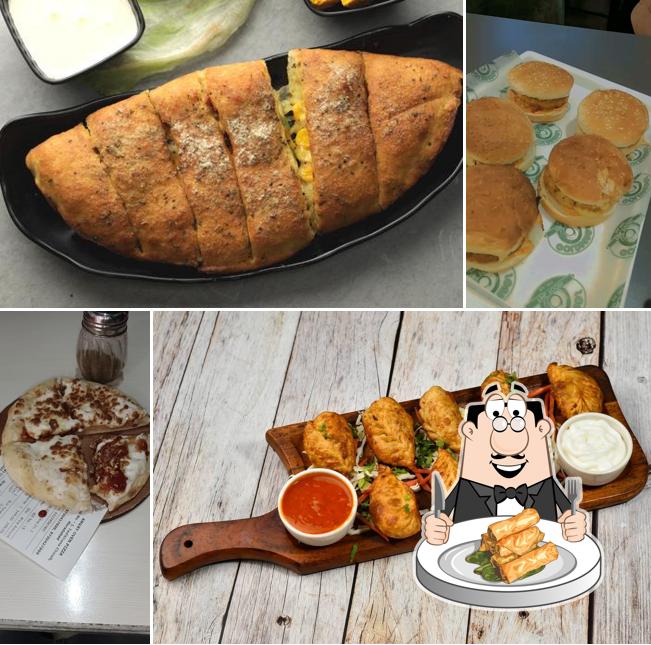 Spring rolls at Angry Oven Pizza