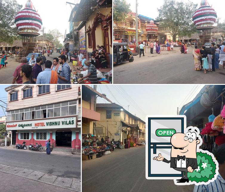 The exterior of Vishnu Vilas Hotel