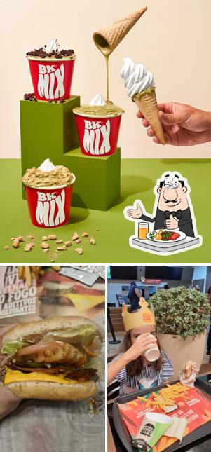 Comida em Burger King