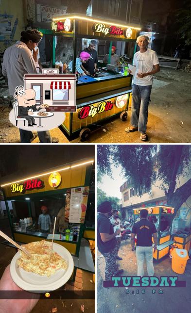 Check out the picture depicting exterior and food at Big Bite Fast Food