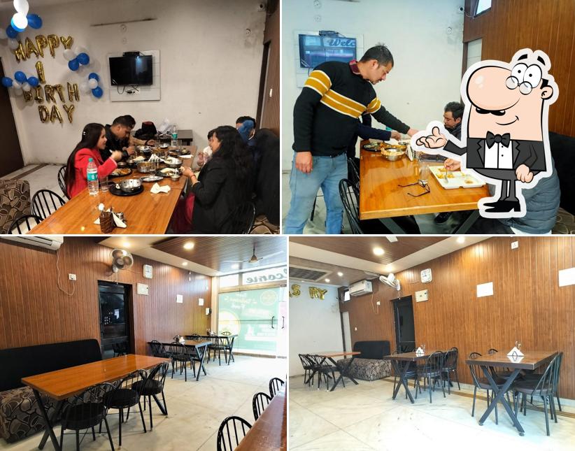 The interior of The Bhookh Factory Restaurant