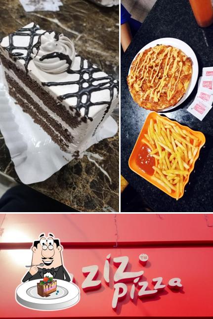 Chocolate cake at Laziz Pizza