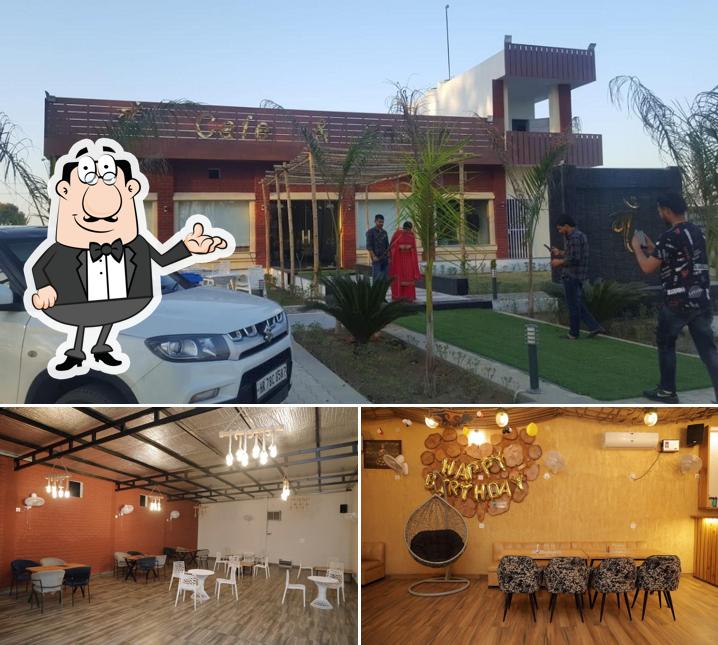 This is the photo showing interior and exterior at Maa Cafe & Restro