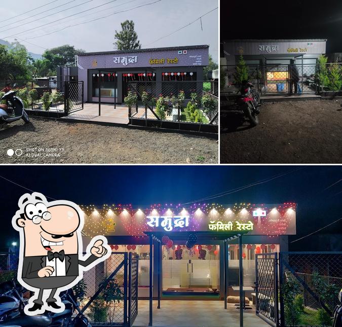 The exterior of Hotel samudra family resto