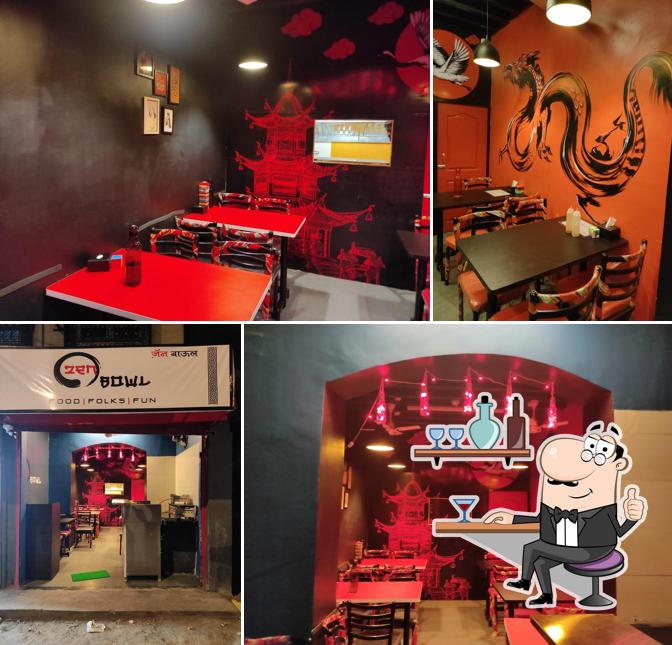 The interior of Zen bowl