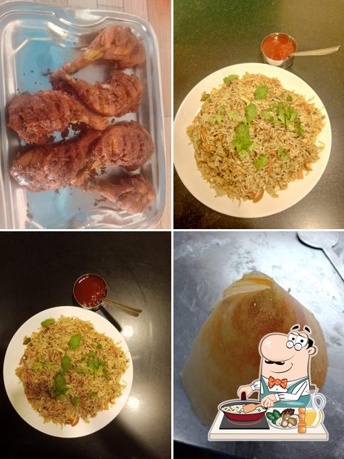 Fried rice at Mirchi Hotel