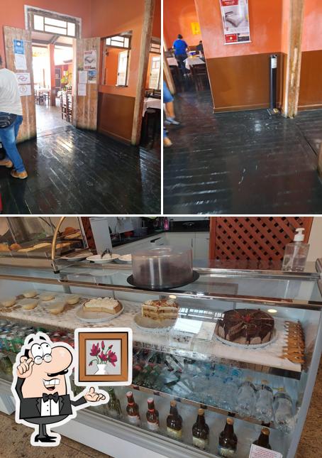 O interior do Restaurante Jeca Grill