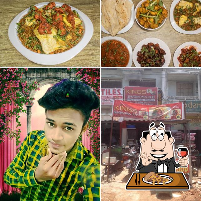 Try out pizza at Kings Shawarma Hub