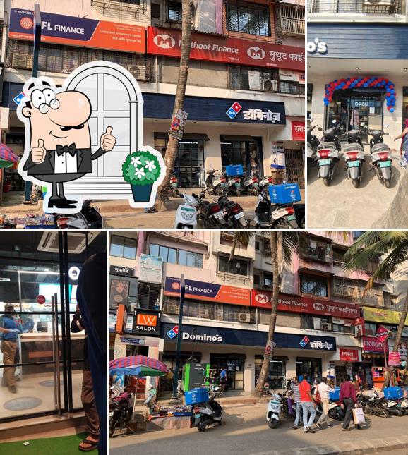 The exterior of Domino's Pizza