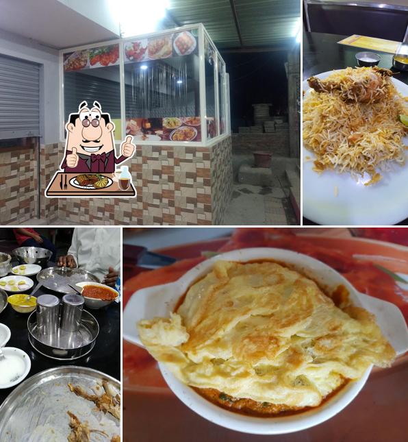 Order meat dishes at Hitex Bawarchi star restaurant