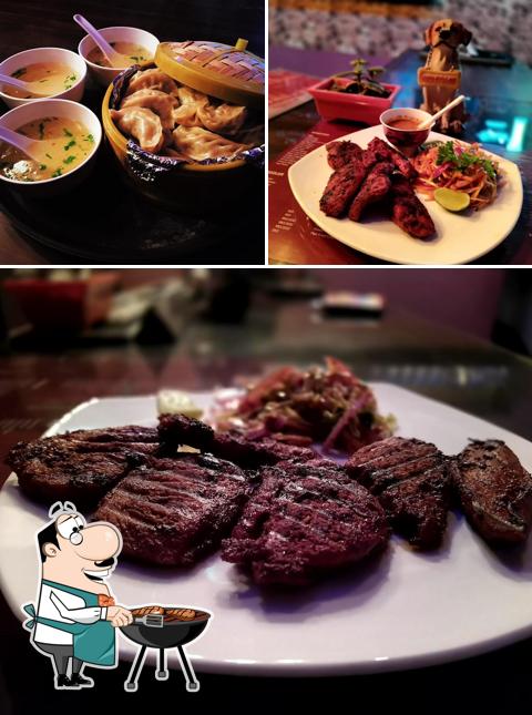 Order meat meals at Cafe sub-urb