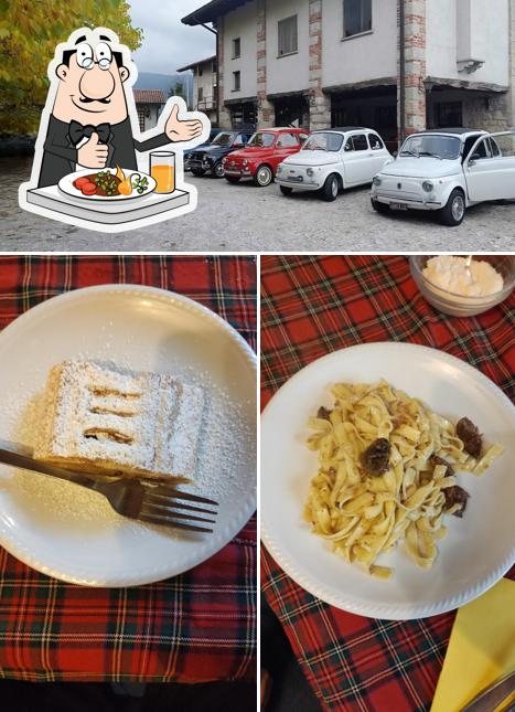 La cibo e esterno del ristorante