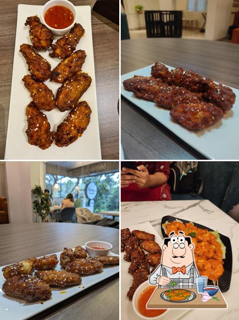 Chicken wings at Cafe Merakle