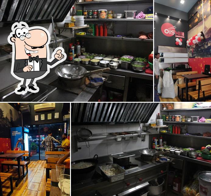 The interior of Oishii Chinese Cuisine