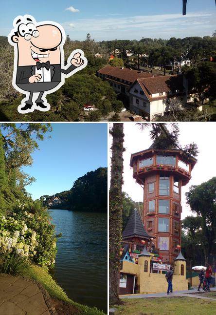 O exterior do Black Lake Restobar