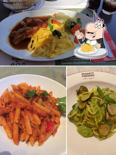 Spaghetti alla carbonara al Spaghetti Pomodoro