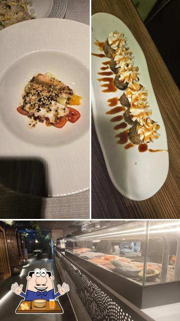 La cibo e interni del ristorante