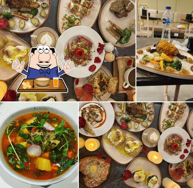 Meals at cafe the eggspresso