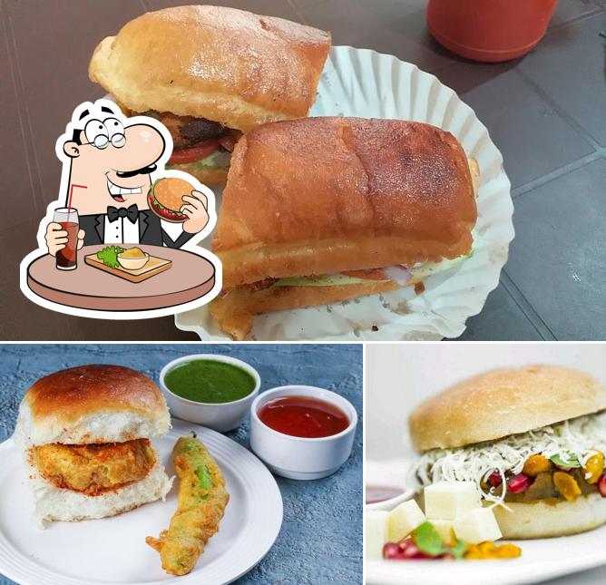 Order a burger at Jay Bhavani Vadapav