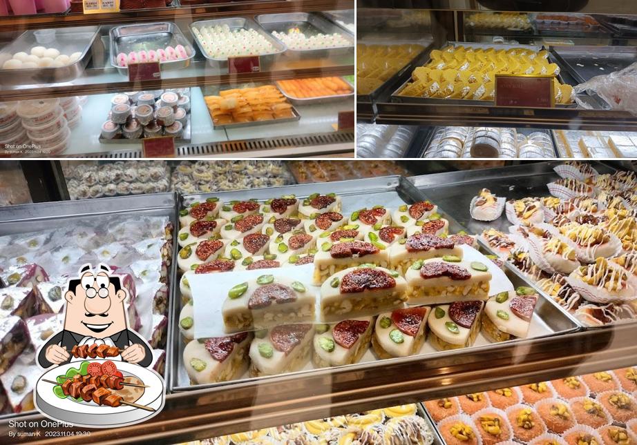 Food at Madhura Sweets