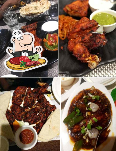 Poppies Multicuisine Restaurant serves meat meals