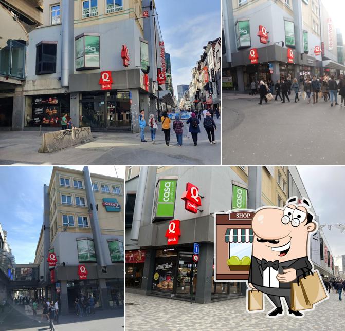 L'extérieur de Quick rue Neuve