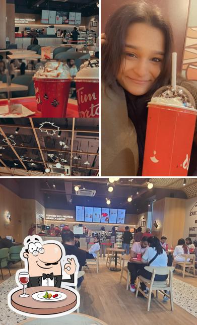 The picture of Tim Hortons’s food and interior