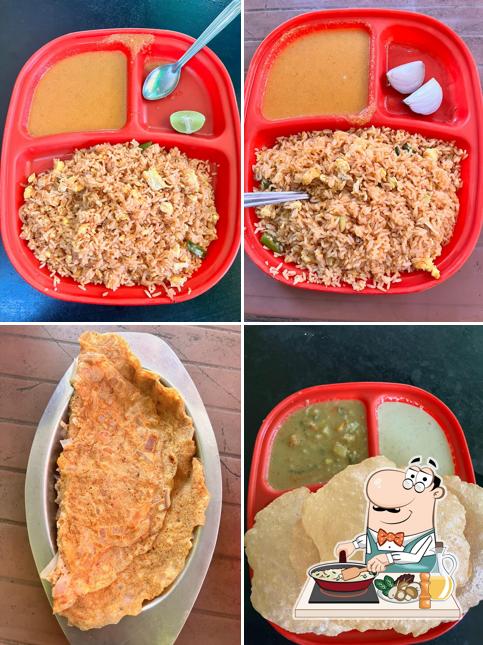 Fried rice at Arun Tiffen Centre