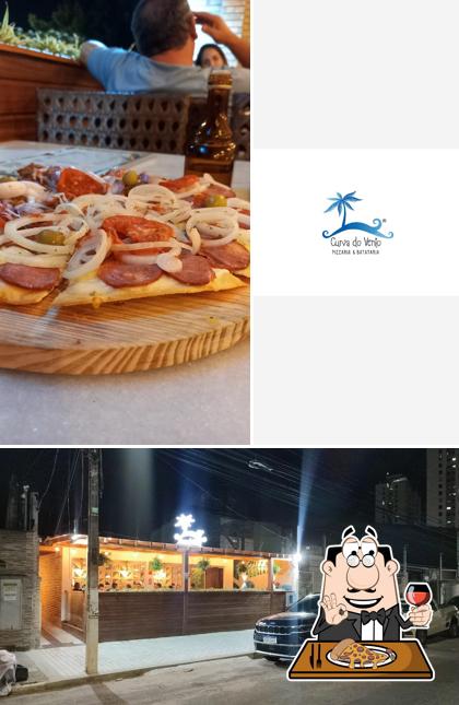 Escolha diferentes tipos de pizza