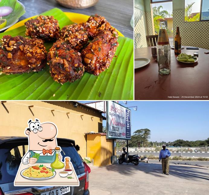 The photo of food and exterior at Nisarga Family Restaurant