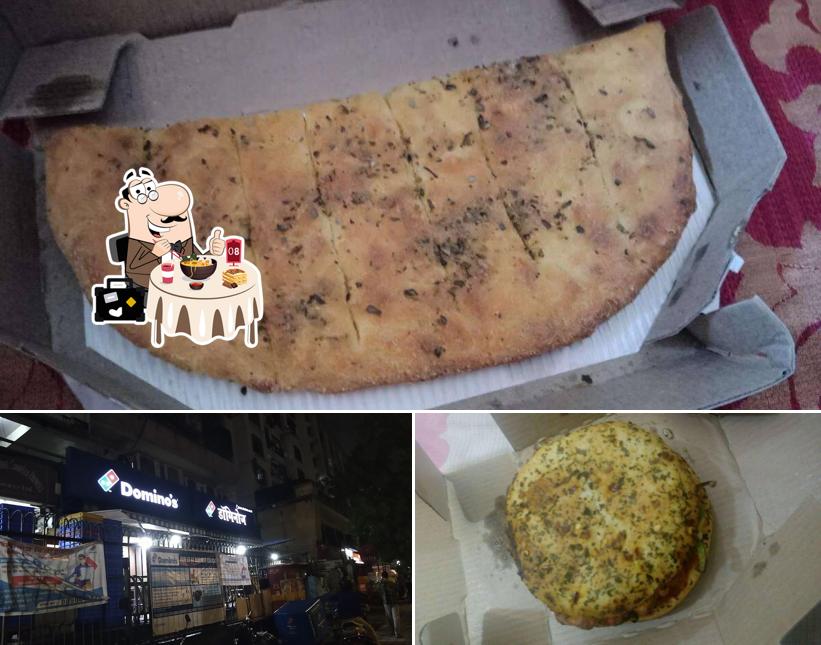 Among various things one can find food and exterior at Domino's Pizza Wadala, Mumbai