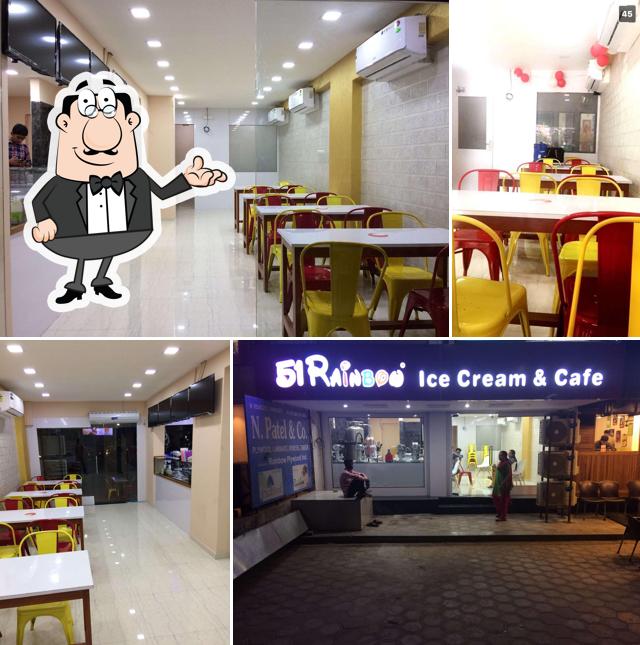 The interior of 51 Rainbow Ice-cream & Café