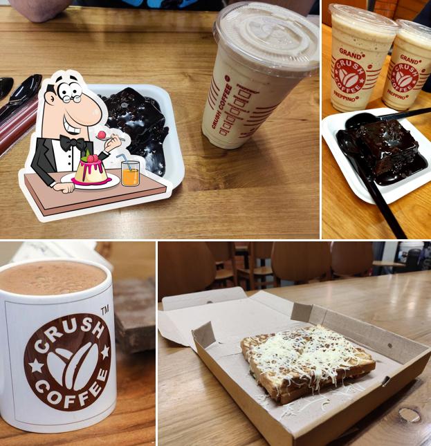 Crush Coffee - Science City serves a variety of sweet dishes