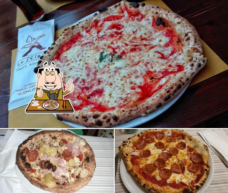A Ristorante Pizzeria Lo Sfizio, puoi provare una bella pizza