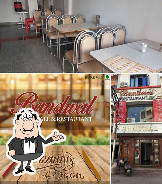 The interior of Bandwal Restaurant