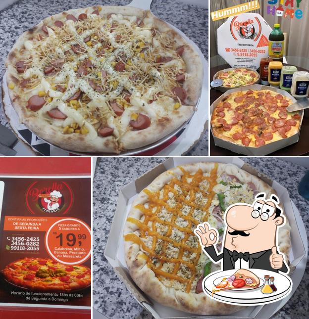 Peça diferentes variedades de pizza
